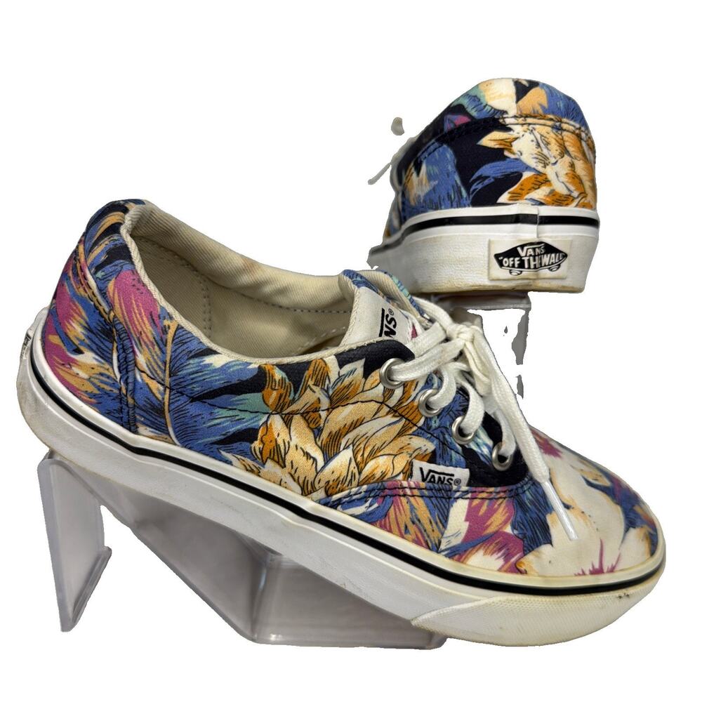 Vans Low Sneakers Women’s 7 Tropical Flower Skateboard Floral Shoes